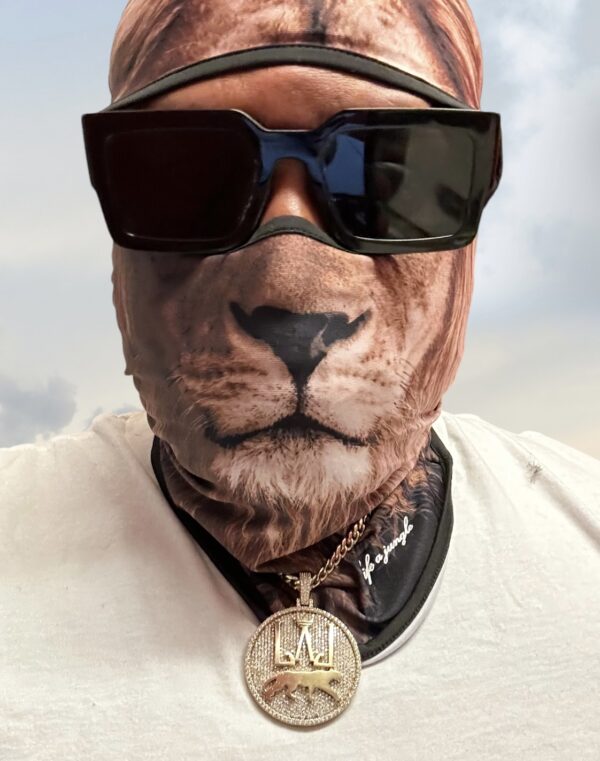 lion face ski mask